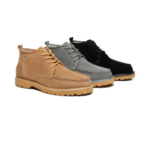 AS UGG Mini Boots Mens Lace up Shoes Justin