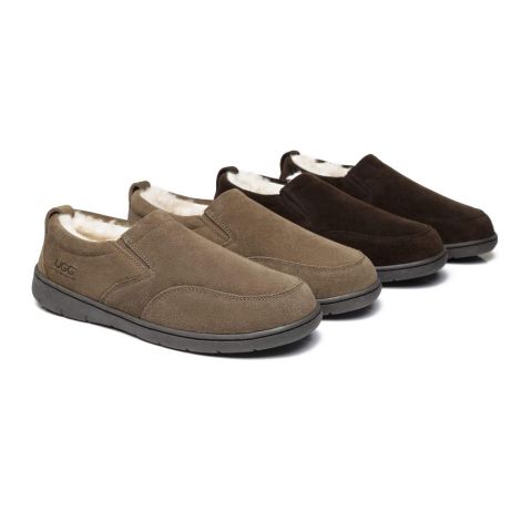 AS Mens Ugg Moccasin Slippers Dino