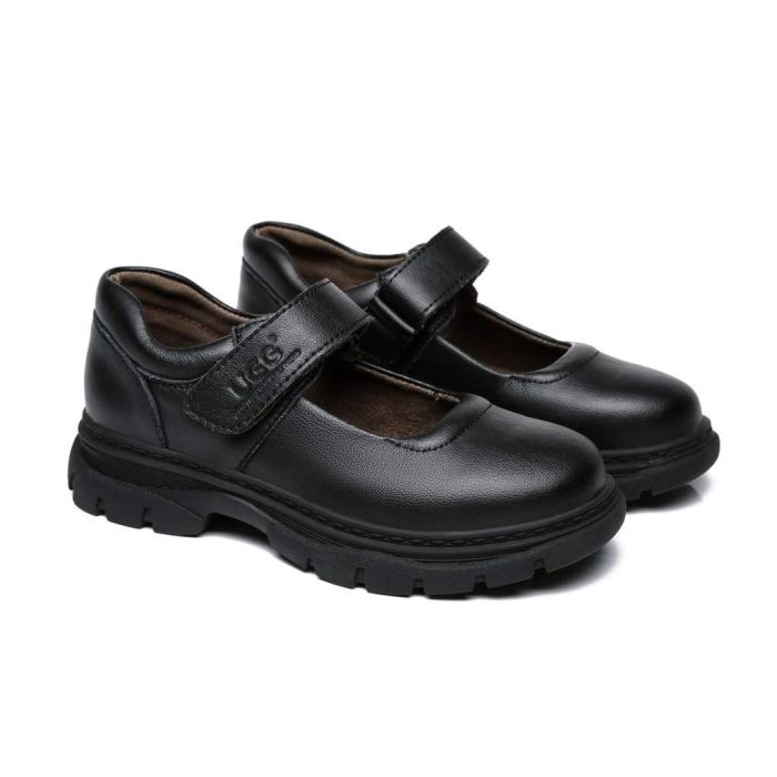 Chris Kids Leather School Shoes with Removable Insole AS5008K