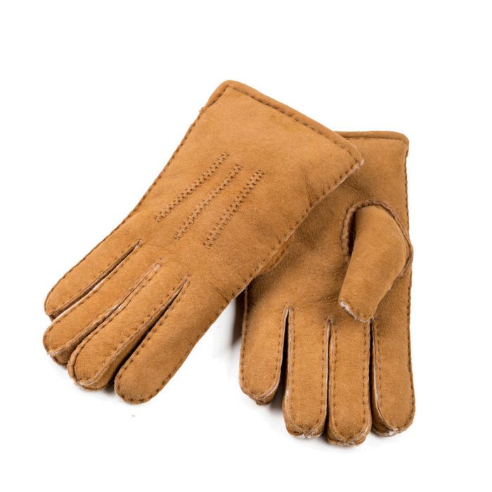 UGG OZWEAR Sheepskin Men's Gloves With Stitch Detail