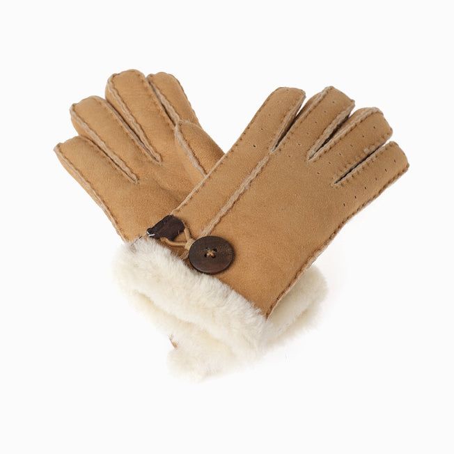 UGG OZWEAR Sheepskin Button Gloves